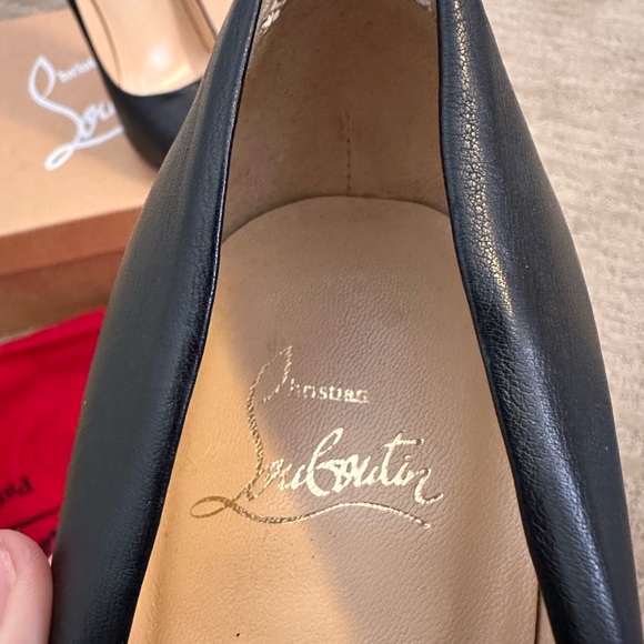 Christian Louboutin Shiny Nappa Big Lips 120 Pumps 38 Black - Picture 12 of 15